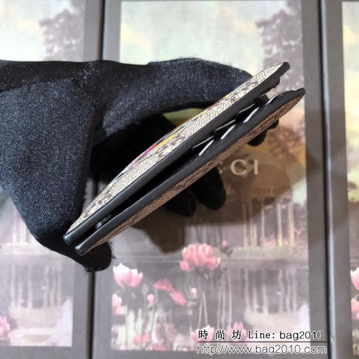 GUCCI古馳 專櫃同步 老虎印花 男士雙折皮夾 451268 WTG1922